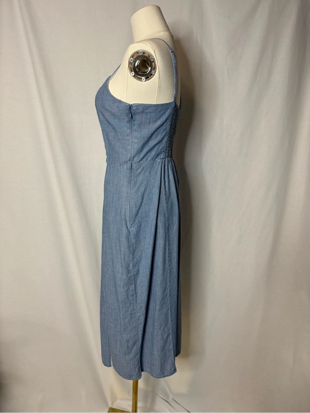 J. Crew Chambray Midi Dress size 2